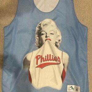 Marilyn Monroe Phillies Light Blue Athletic Tank